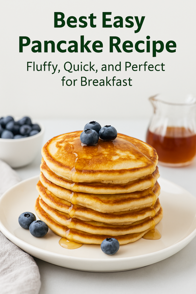 Best Easy Pancake Recipe – Fluffy, Quick, and Perfect for Breakfast
